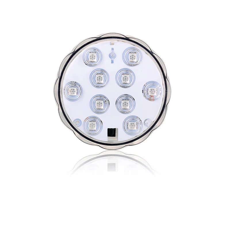 1 light 10 Led пульт дистанционного управления RGB погружной светильник на батарейках подводный ночник наружная ваза чаша садовые вечерние украшения - Испускаемый цвет: 1 light