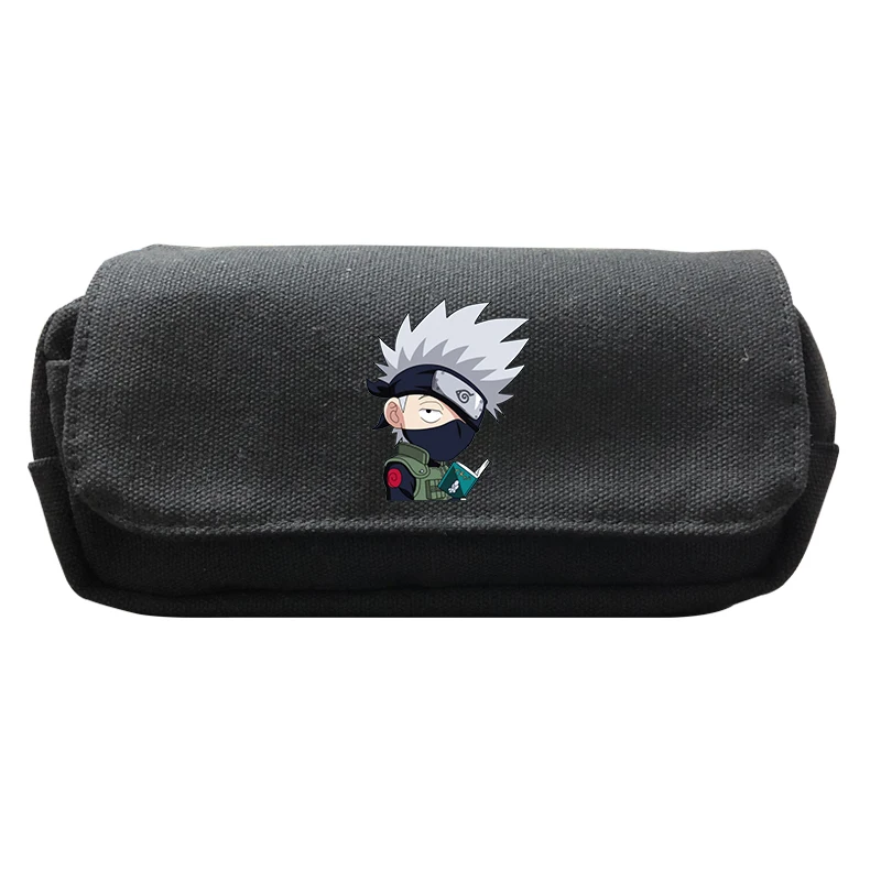 Модный пенал героя аниме «Наруто рюкзак с фотоизображением пеналы подставка для ручек большой ящик для хранения сумка, школьные принадлежности канцелярские косметические сумки
