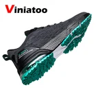Мужские беговые кроссовки для прогулок, дышащая спортивная обувь с амортизирующей подошвой большого размера 39-46, черного и серого цвета