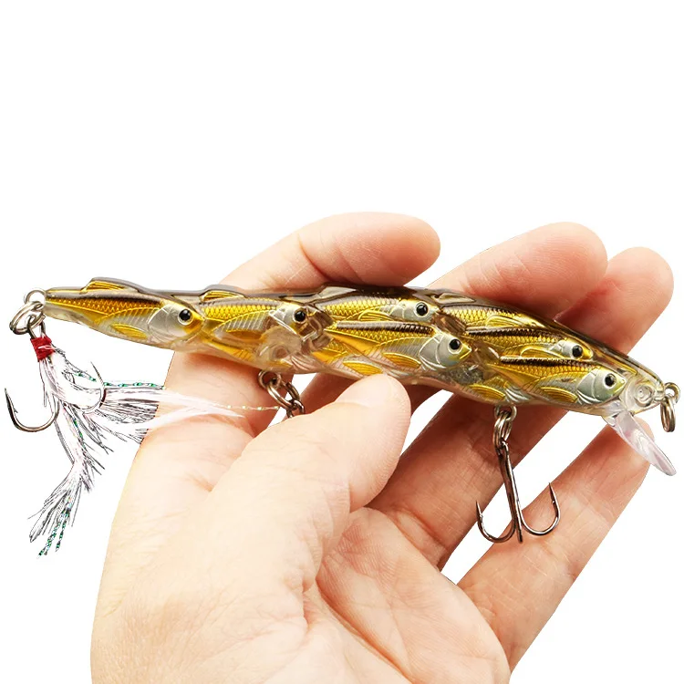 

100% Original New Fishing Lure Wobbler Relax Perch Trout Making Feather topwater Accessories Artificial Hard Bait Bass Minnow