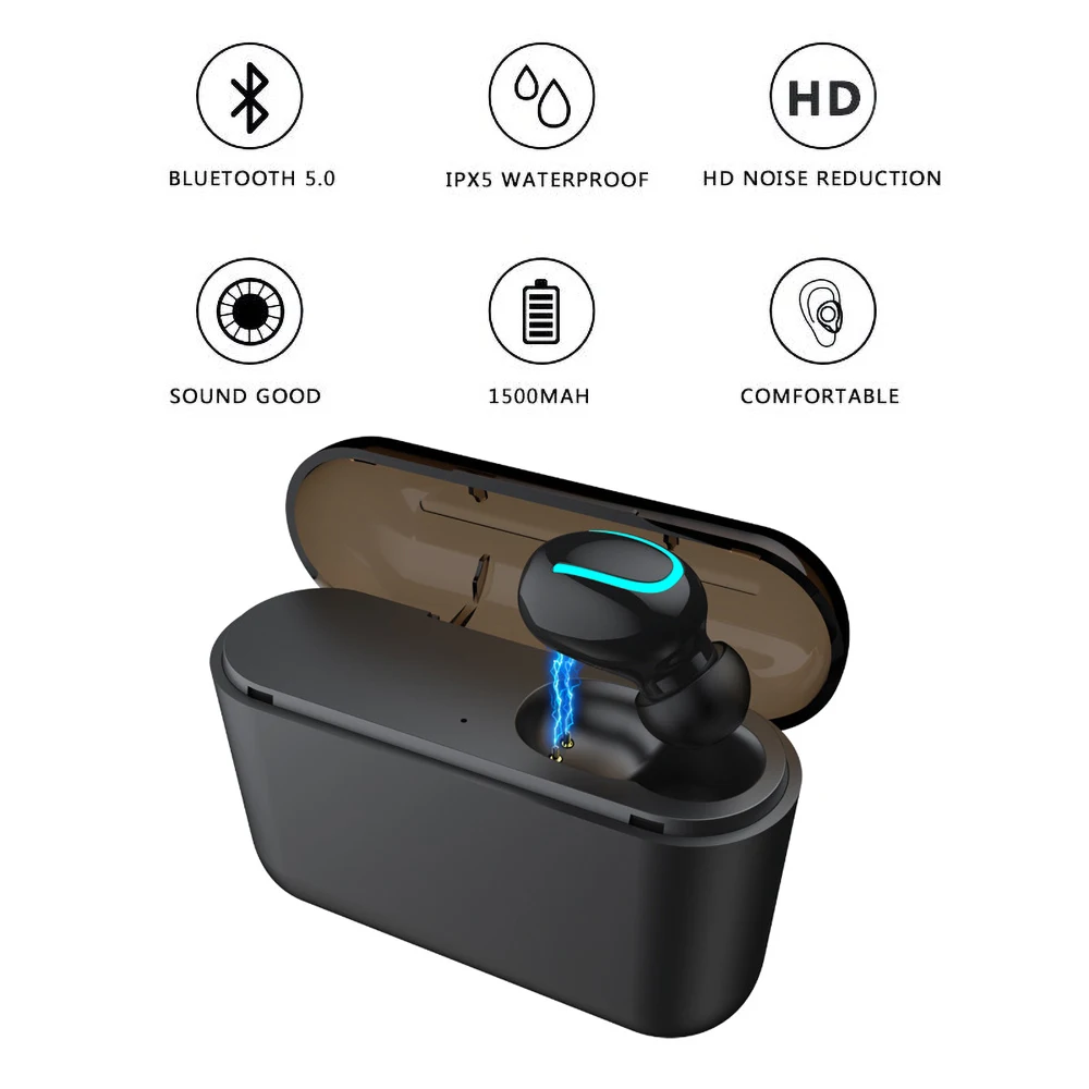 Беспроводные наушники TWS Bluetooth 5 0 свободные руки спортивные игровая гарнитура PK