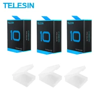 telesin 1750mah battery for gopro hero 9 10 with battery box for gopro 9 10 black action camera accessories