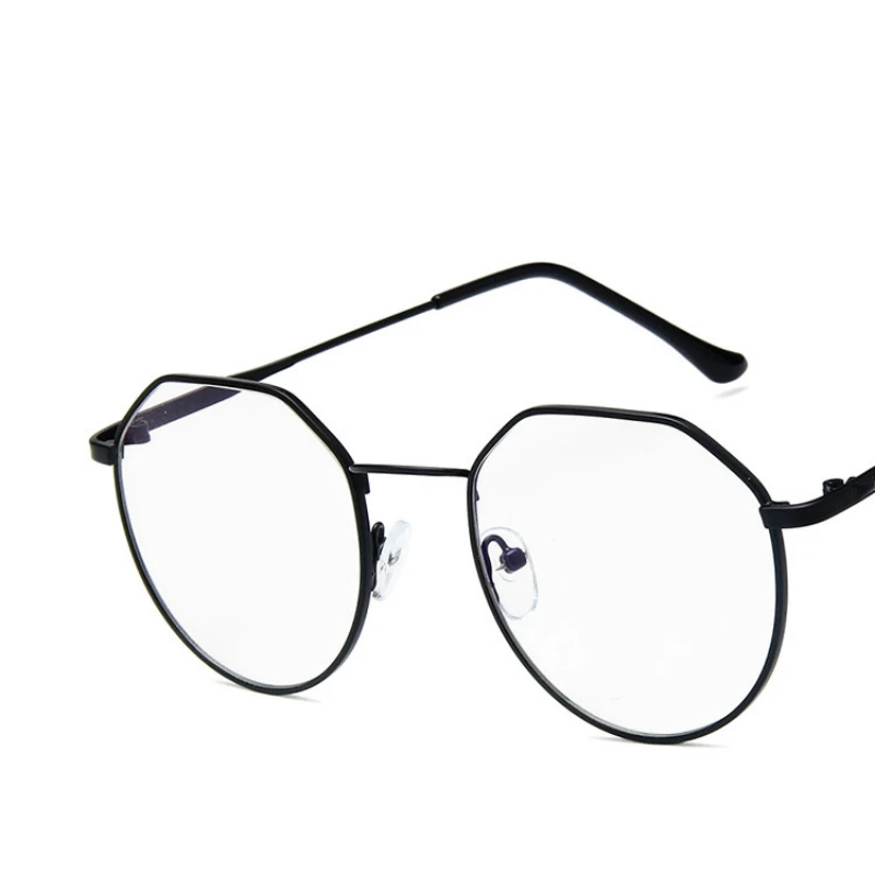 Ретро Круглые глазки для женщин Близорукость Оптические очки металлические
