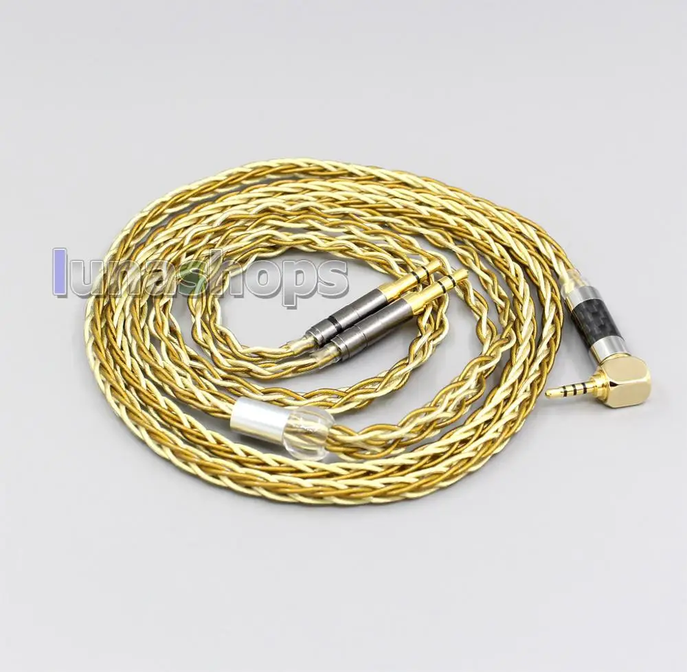 Чистый OCC Серебряный + позолоченный кабель для наушников Hifiman Sundara Ananda HE1000se HE6se he400i