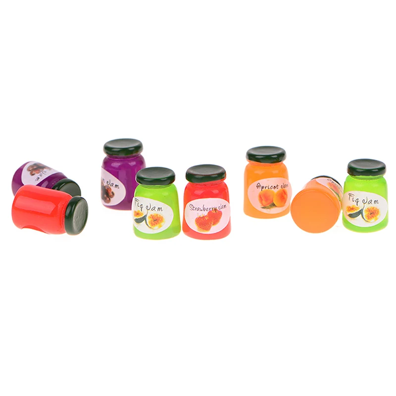8Pcs Resin Plasticine Slime Bead Making For Charm Fruit Candy Canned jam Dollhouse Food DIY Scrapbooking Craft | Игрушки и хобби