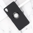 Для Sony Xperia XZ2 XZ XZ1 X XZ Z1 Z5 Compact Premium L1 XZs M5 M2 M4 Aqua задний кольцевой держатель Кронштейн чехол для телефона мягкий чехол