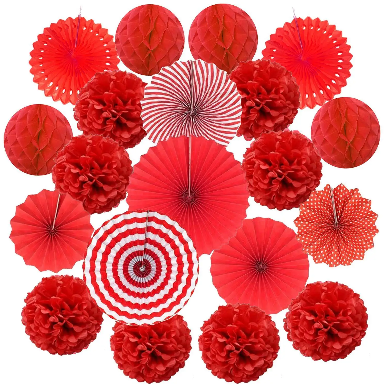 

Paper fan flower honeycomb ball paper flower ball suitable for birthday baby shower wedding holiday party decoration