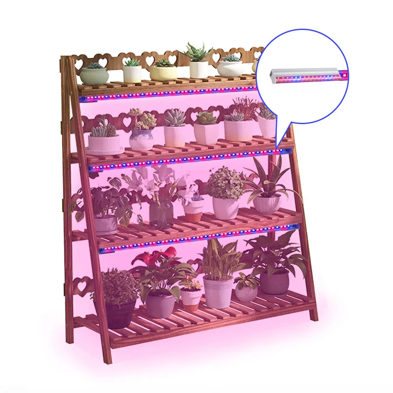 Внутренняя фотолампа для теплицы Однорядная двухрядная светодиодная красная