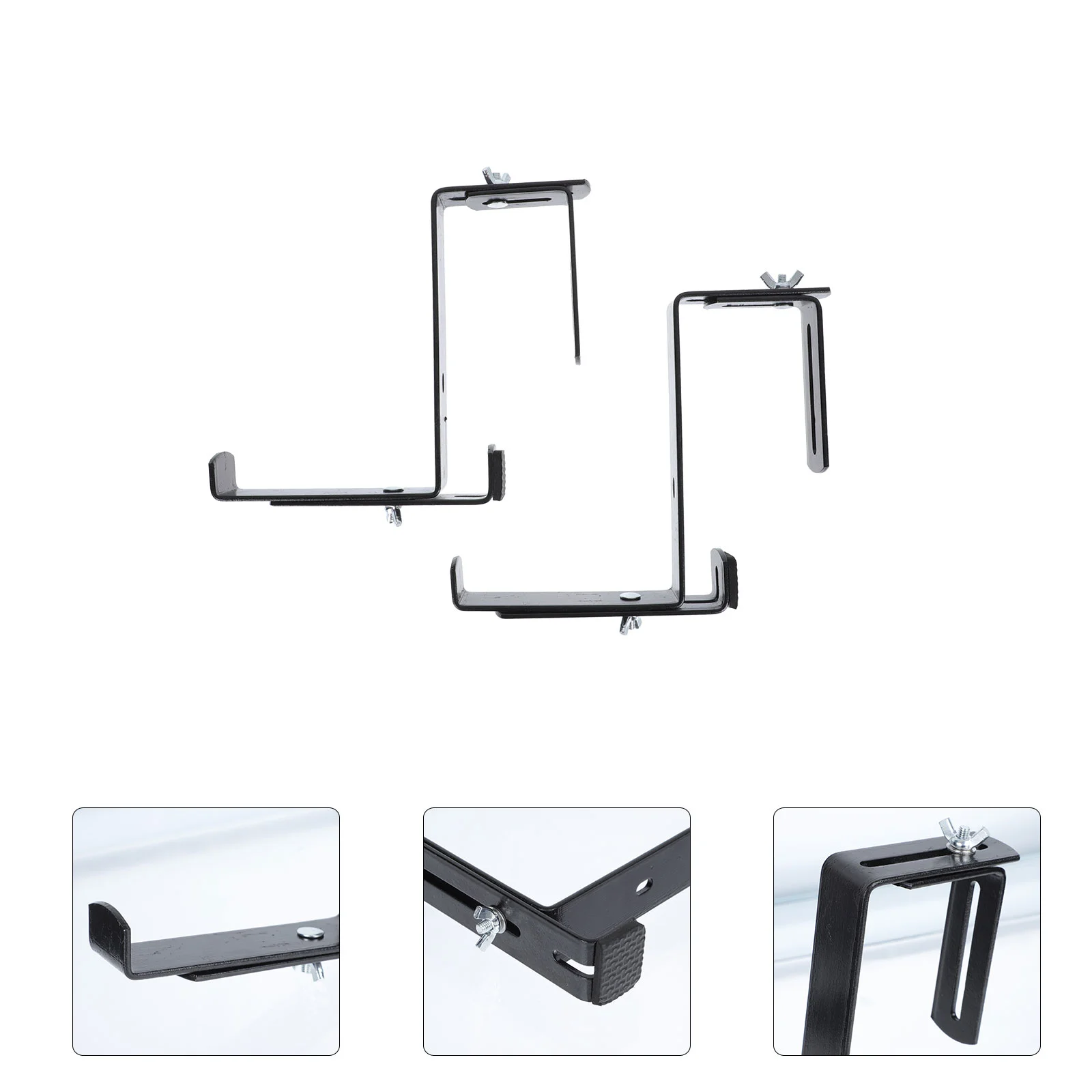 

1 Pair Adjustable Flowerpot Hook Iron Flowerpot Hanger Gardening Hooks