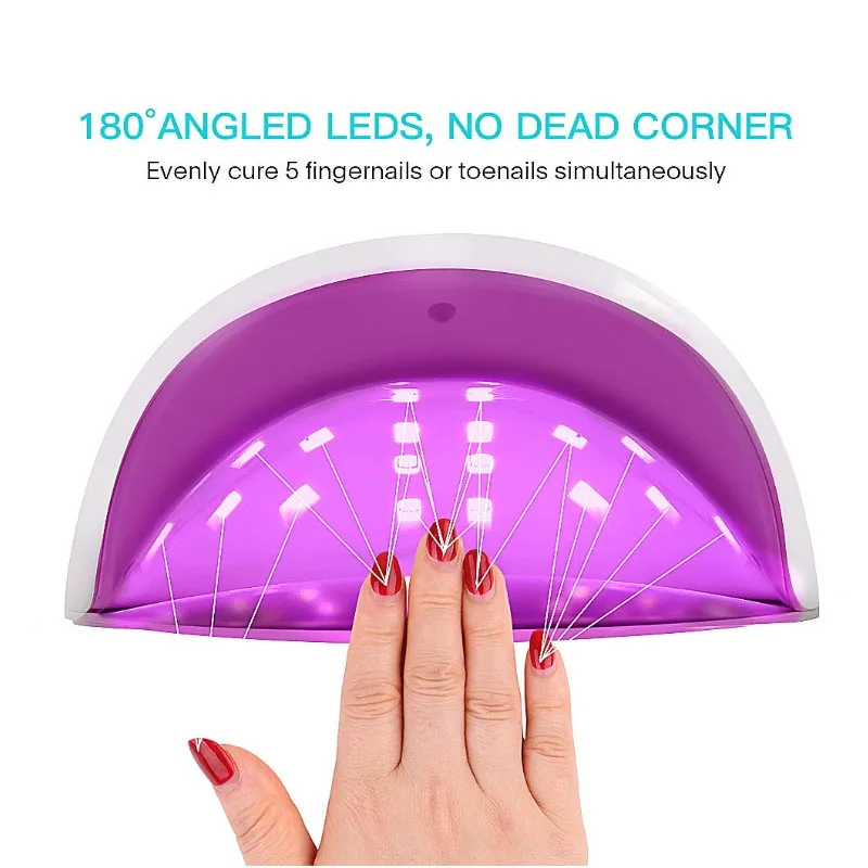 

48W Automatic Induction Nail Baking Lamp Sun Lamp Nail Polish Baking Machine Quick Drying Sun Nail Phototherapy Machine
