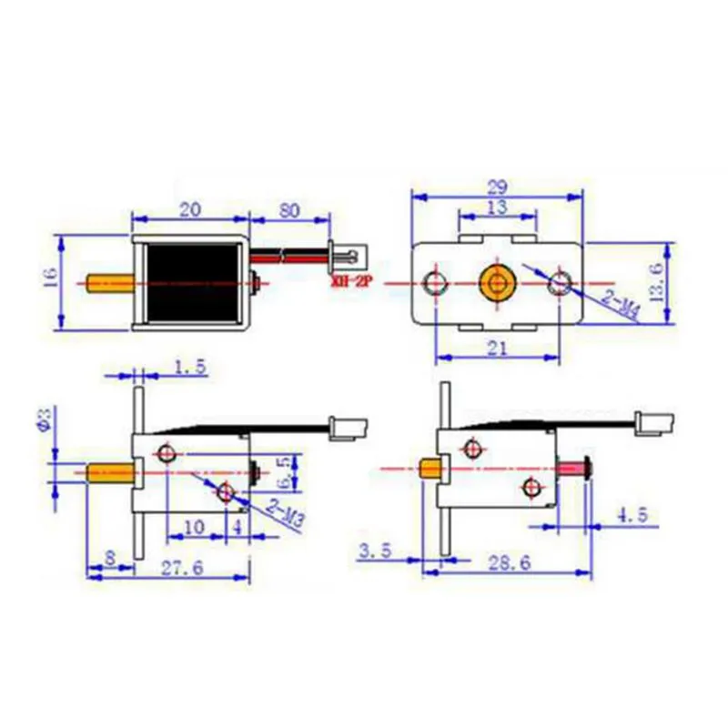 1 шт. DC 12V 0.5A мини электрический магнитный шкаф болт нажимной замок в сборе