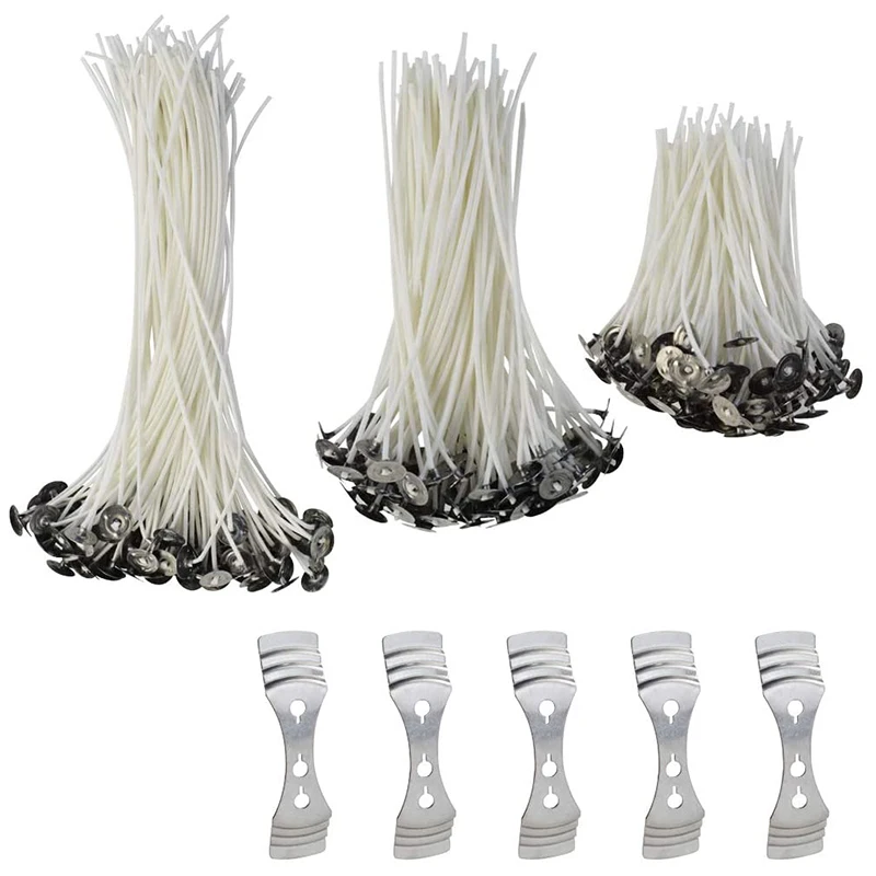 300 шт. фитиль для свечи с 5 центрирующим устройством из воскового хлопка