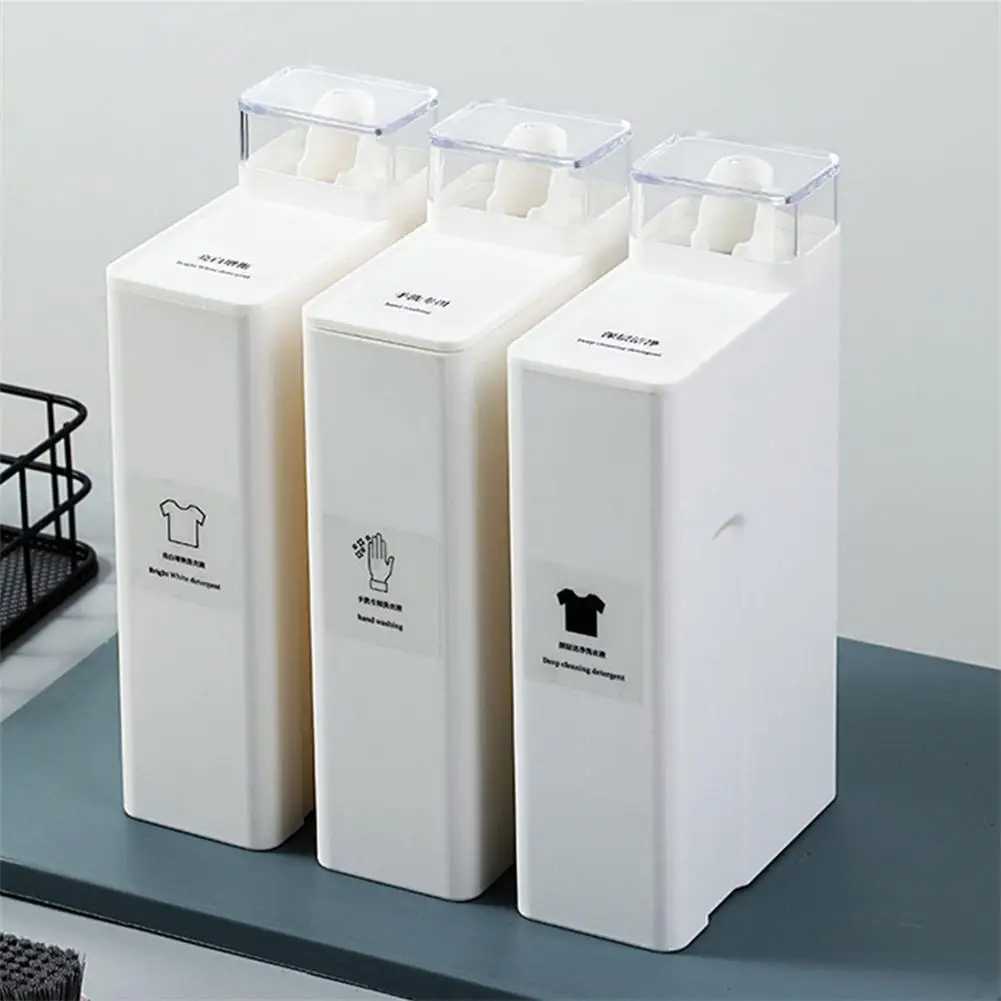 

Large Capacity Laundry Detergent Dispenser Shower Gel Soap Dispenser Supplement Replacement Empty Bottle Bathroom Accessories