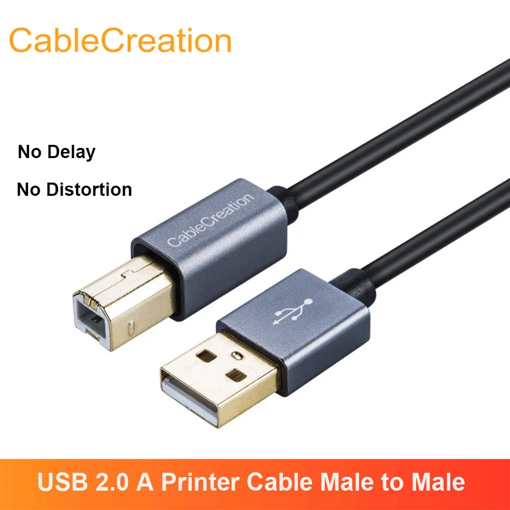 Кабель USB 2 0 A (штекер)/B (штекер) для принтера HP Cannon Brother Epson Dell Xerox и т. д. | Электроника
