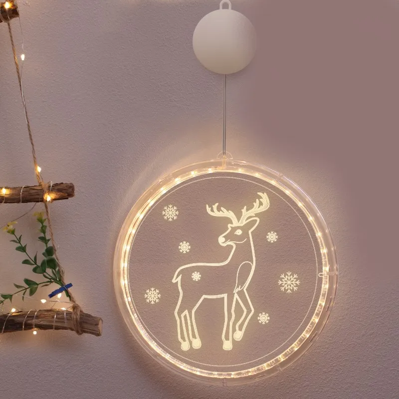 

3D Christmas Decoration Hanging Lights Led Star Lights Curtain Icicle String Lights Garlands Christmas Decor Christmas Gift