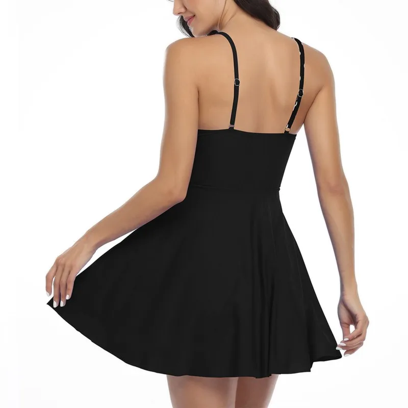 

Women Swimwear Sexy Beachwear Bikini 2021 Backless Hot Sale Printed Skirt Split Swimsuit For Female Monokini