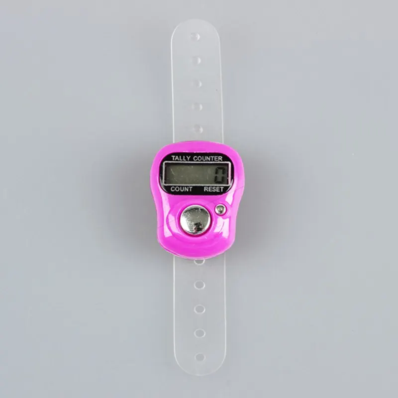 

Mini LCD Electronic Digital Display Finger Hand Tally Counter Counting Rose red CNIM Hot