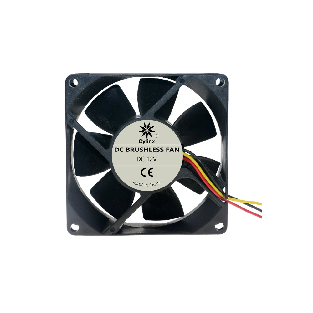 Тихий 3 контактный охлаждающий вентилятор 8025 постоянный ток 12 В 8 см/80 мм/80x80x25 мм