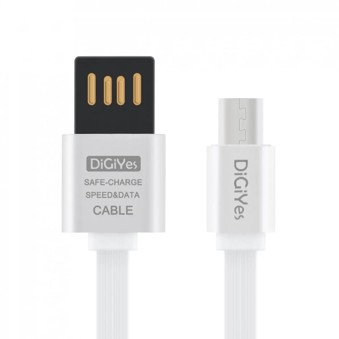 DiGiYes USB кабель двусторонний Реверсивный 2 0 плоский без спутывания Синхронизация и