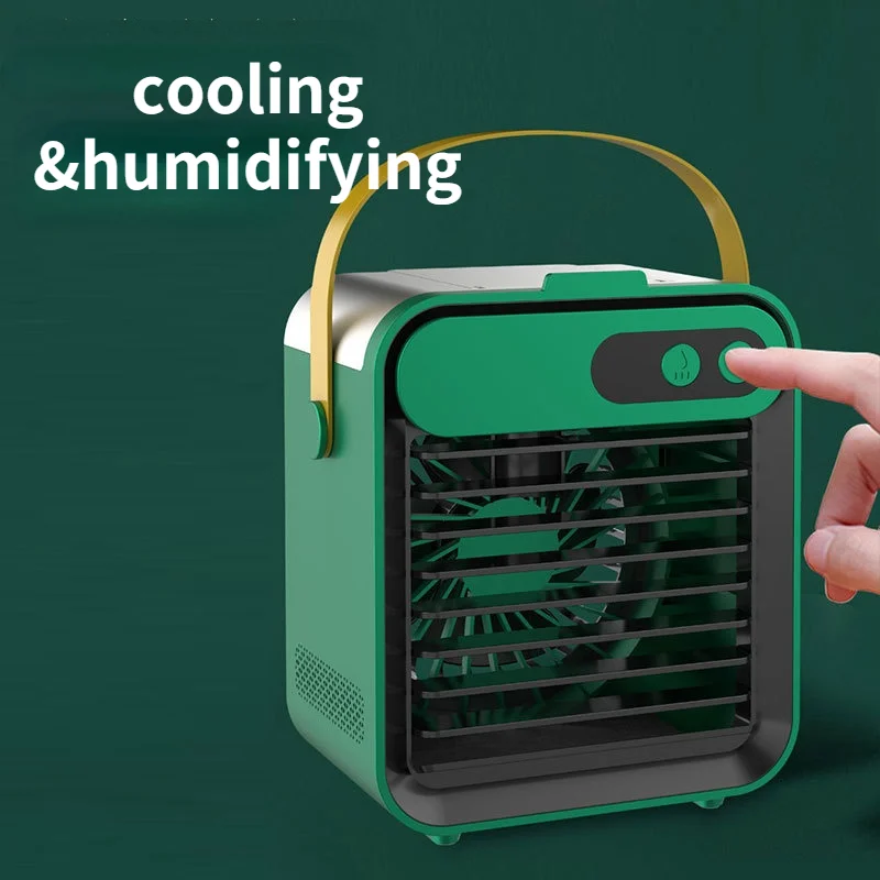 

Air Conditioning Portable USB Rechargeable Air Cooler Mini Fan Mobile Humidification 2400MAh Portable Water Cooled Home