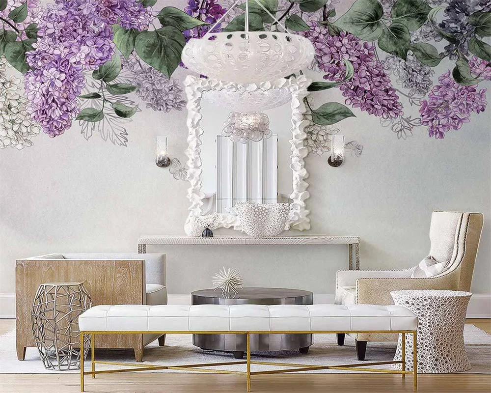 Индивидуальный современный скандинавский фон beibehang с ручной росписью