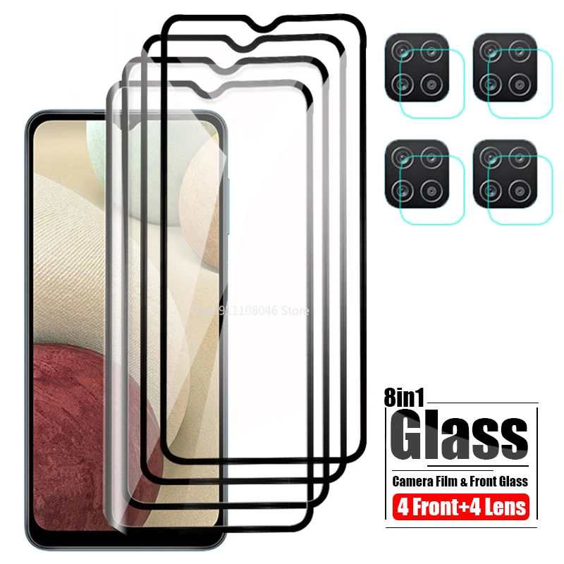 

Закаленное стекло для Samsung Galaxy A12, Защитное стекло для экрана Samsung A12 Nacho, Защитная пленка для камеры 6,5 дюйма