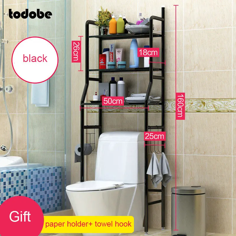 bathroom space saving shelf thickened stainless steel shelf bathroom cabinet washing machine kitchen organizer storage racks free global shipping