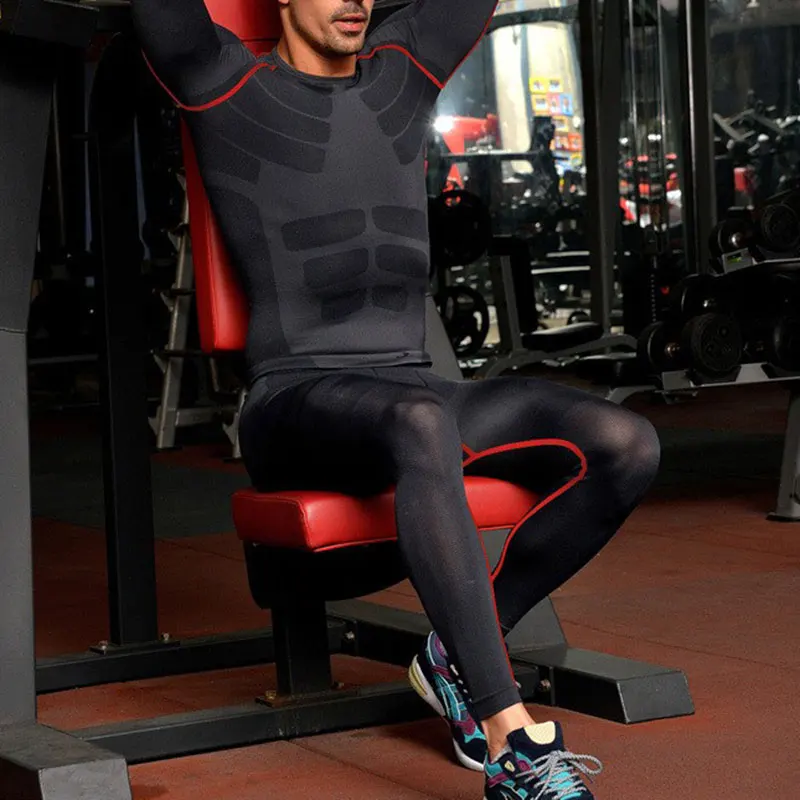 Горячая Россия местная доставка компрессионный костюм Фитнес-плотно бегать