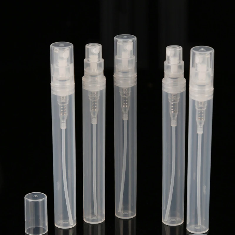 

Empty Mini Sample Perfume Bottle Vial 2ml 3ml 4ml 5ml Plastic Spray Atomizer Bottle For Cosmetic Packaging