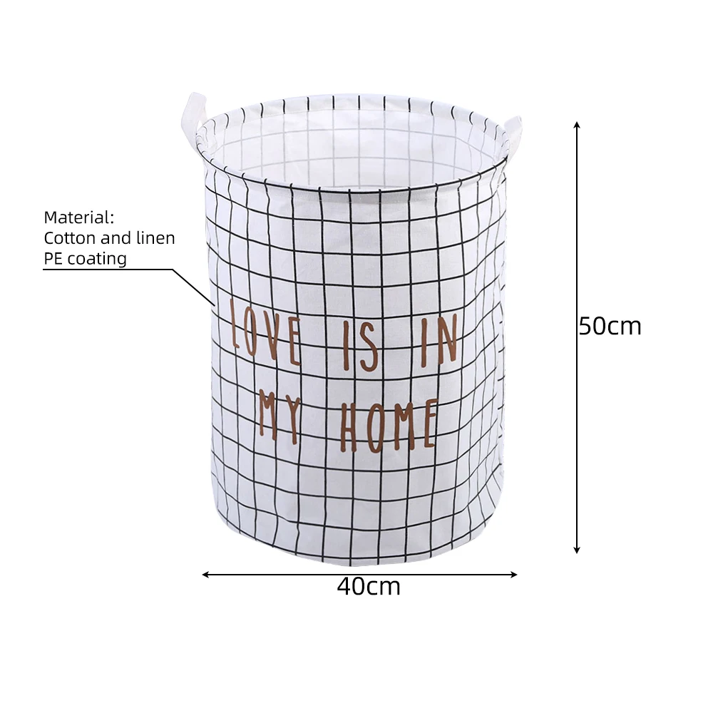 Водонепроницаемая Складная тканевая корзина для хранения грязной одежды