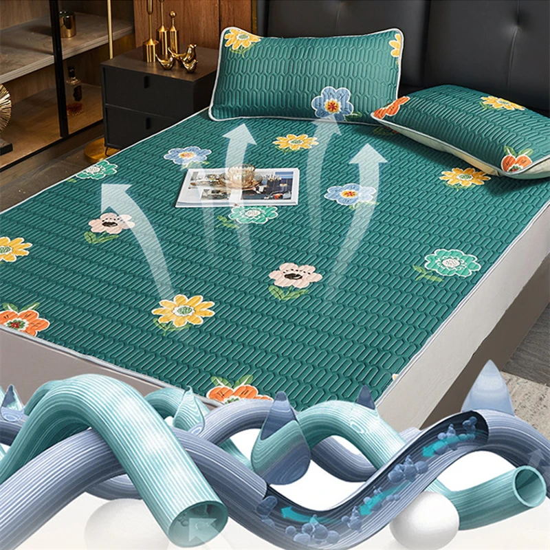 1 шт. латексная натяжная простыня с принтом складной охлаждающий летний коврик