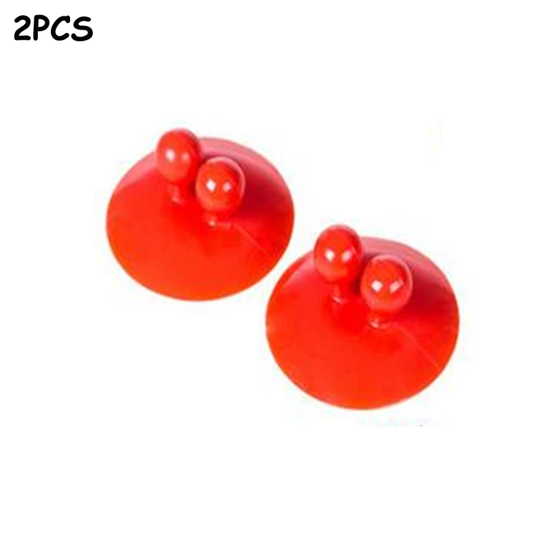 B red 2pcs 2 шт. многофункциональные вакуумные Крючки Присоски кухонные принадлежности подвесной крючок присоски форма НЛО пластиковый крюк аксессуары для ванной комнаты - Цвет: B red 2pcs