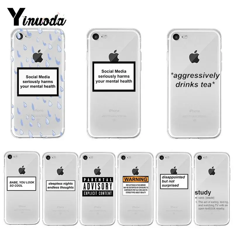 Yinuoda положительный хороший Vibe Happy Trust Забавный чехол для телефона Apple iPhone 8 7 6 6S Plus X