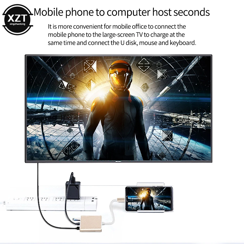 Адаптер для зарядки USB 3 0 Type-C в HDMI-совместимый | Компьютеры и офис