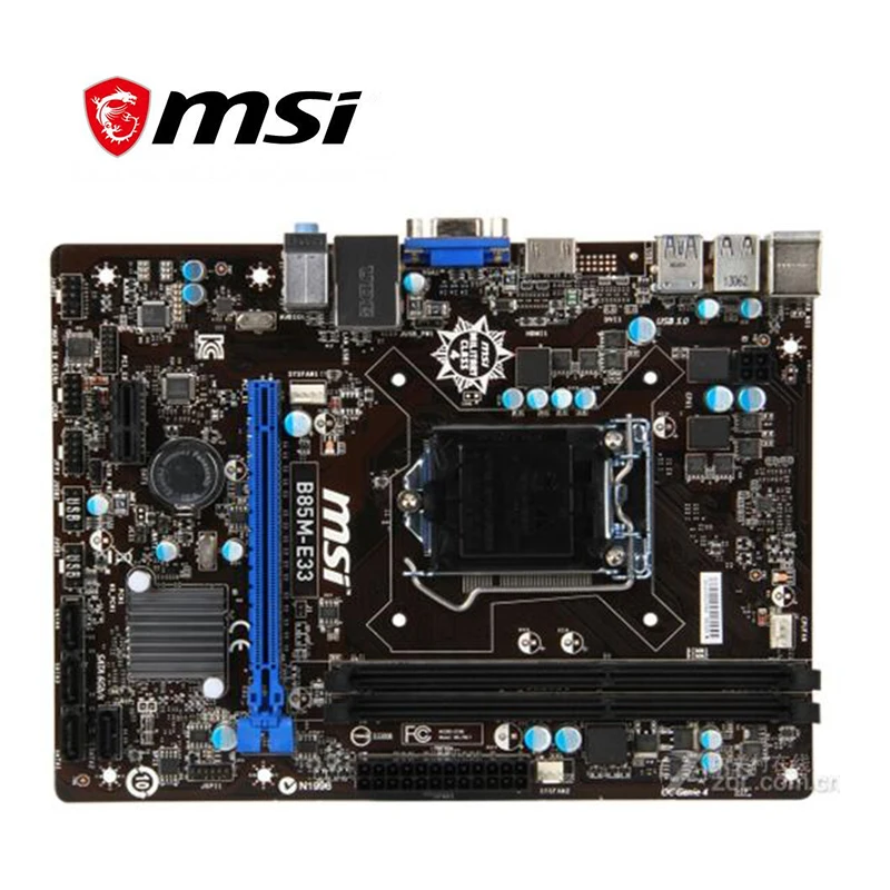 Для материнской платы MSI B85M E33 LGA 1150 DDR3 для Intel B85 десктопная материнская плата SATA III