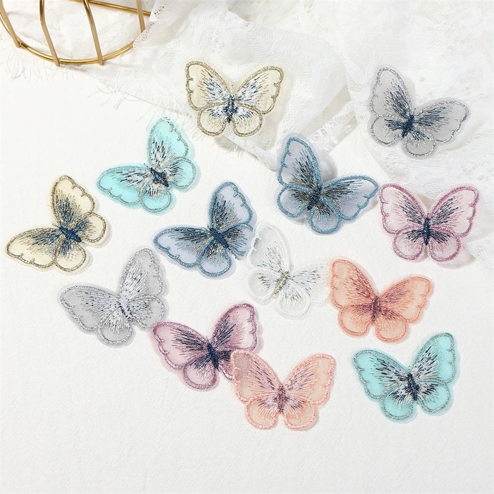 

2000Pcs Embroidery Butterfly Patch Christmas Party Festival Wedding Decorations Dress Needlework Decor Handmade Craft Accessory