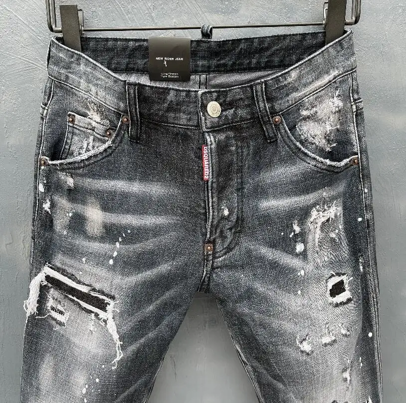 classic,Authentic DSQUARED2,Retro,Italian brand ,Women/Men Jeans,locomotive,Jogging jeans,DSQ051-1