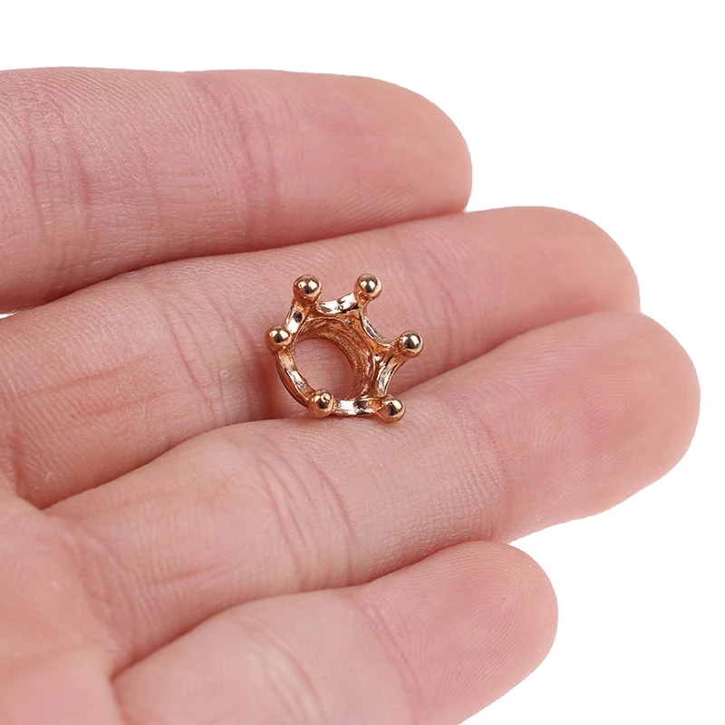 2 шт. 1:12 миниатюрный кукольный домик мини Металлическая корона модель игрушки