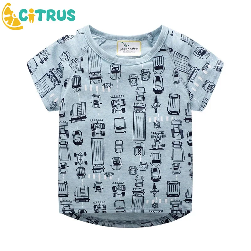 

Boys Girls Car Pattern T-Shirts Children's Top Tees Summer Short Sleeve Print Kids Baby Costume Fashion T-Shirt