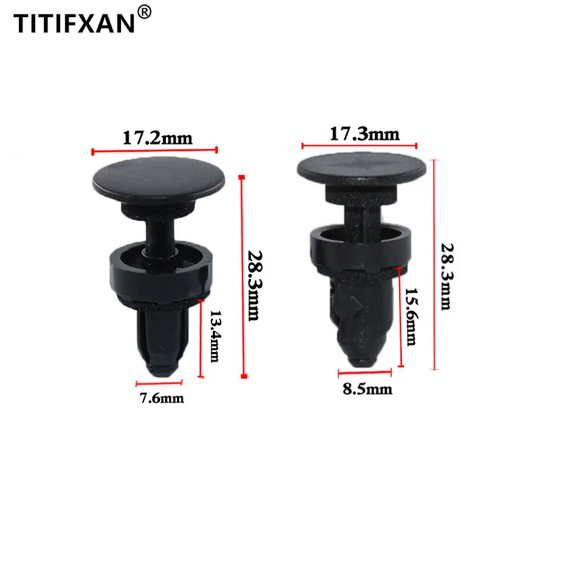 

10 шт., автомобильный передний дефлектор ветрового стекла, прокладка для пробежки, пластиковые крепежные детали, зажимы для Honda Accord rivet