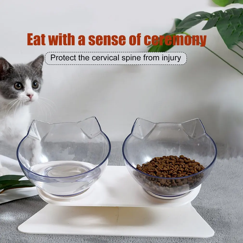 

Dog Bowl Pet Cat Dog Food Bowl Anti-vomiting Cat Bowl 15 Degree Basin cute Oblique Mouth Bowl Pet Cat Accessories