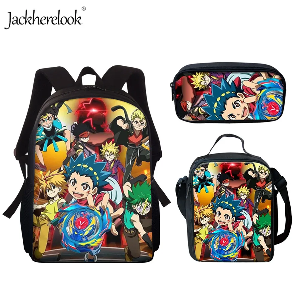 Jackhereluk мультфильм Beyblade аниме школьные ранцы для мальчиков Детский Повседневный школьный рюкзак студенческий рюкзак Детский рюкзак на плеч...