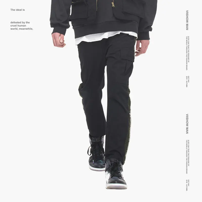 VIISHOW уличная одежда мужские штаны Брендовые брюки в стиле хип хоп панталоны Hombre