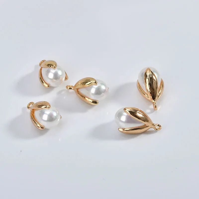 Серьги-подвески ручной работы с имитацией жемчуга | Украшения и аксессуары