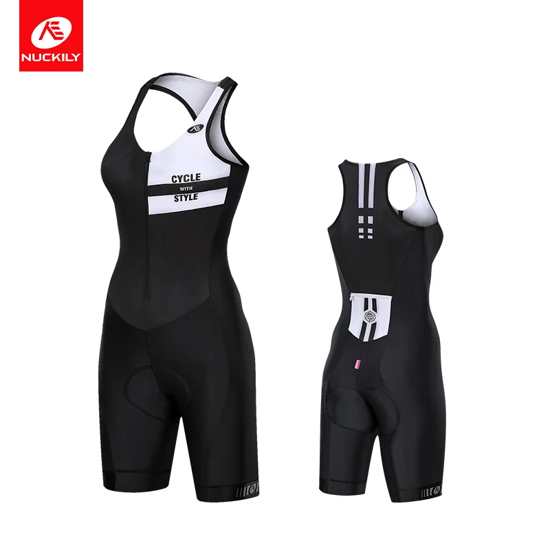 NUCKILY 2021 Pro Велоспорт Джерси для женщин без рукавов триатлона повседневная одежда