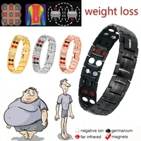 magnetic weight loss bracelet body slimming anklet bracelets titanium steel stimulating acupoints therapy slimmer for men women