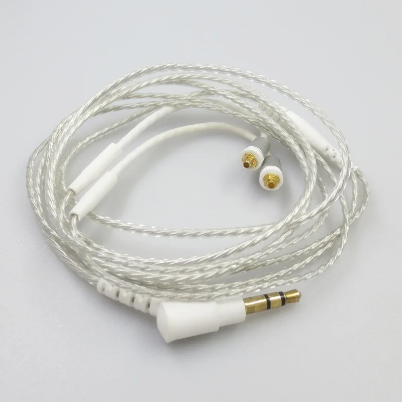 1,2 м Замена обновления 4 ядра аудио провод MMCX кабель для Shure SE215 SE535 SE846 UE900 наушники