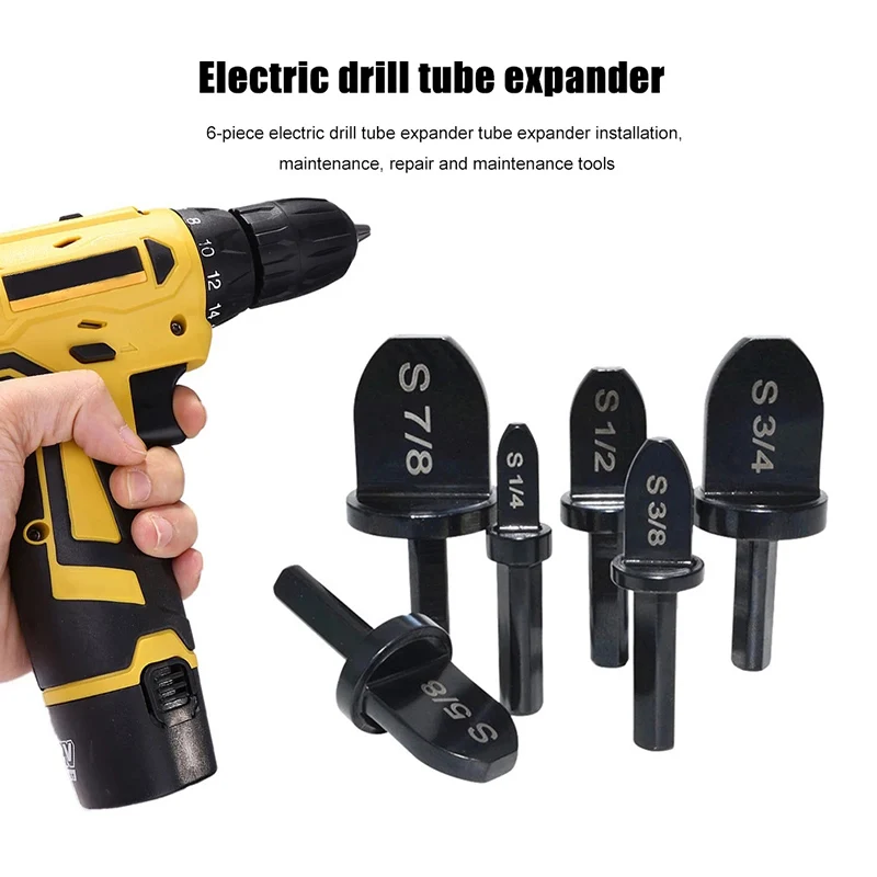 

6pcs Imperial Tube Pipe Expander Support for Air Conditioner Conditioning Swaging 7/8 3/4 5/8 1/2 3/8 1/4inch Pipe Forging