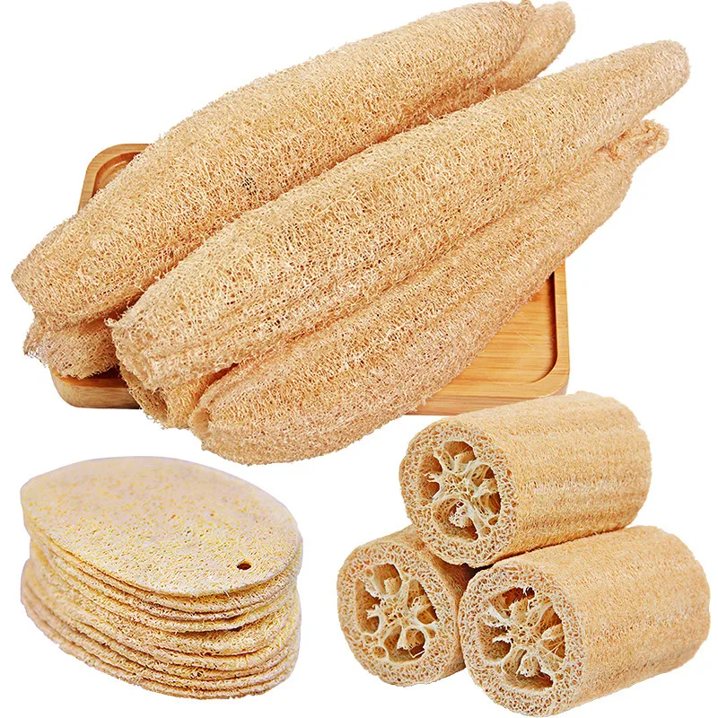 100% натуральная щетка для мытья люфы домашняя кухонная тарелок губка массажа