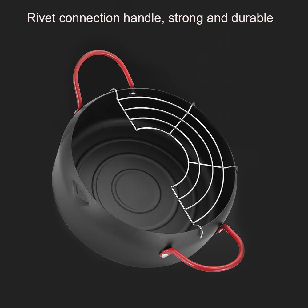 22 см японский стиль ручка фритюрницы легкая чистка темпура антипригарная